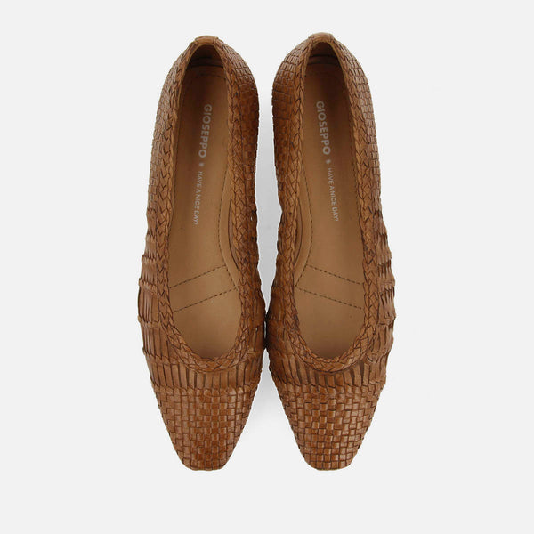 BRAIDED LEATHER BALLET FLATS MORIAH