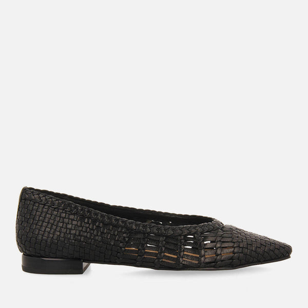 BRAIDED LEATHER BALLET FLATS MORIAH