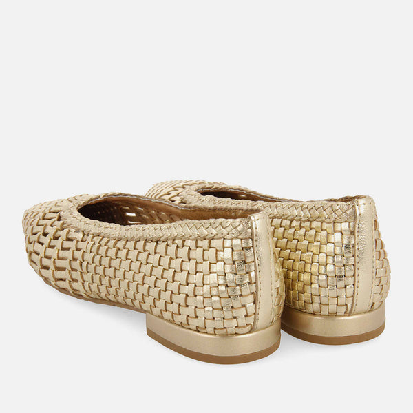BRAIDED LEATHER BALLET FLATS MORIAH