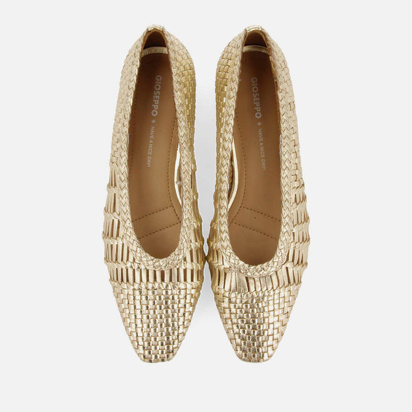 BRAIDED LEATHER BALLET FLATS MORIAH