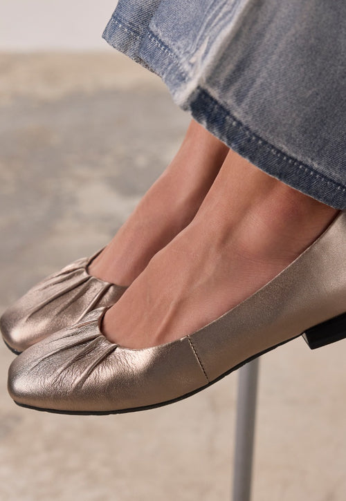 BAILARINAS METALIZADAS PIEL LASSING