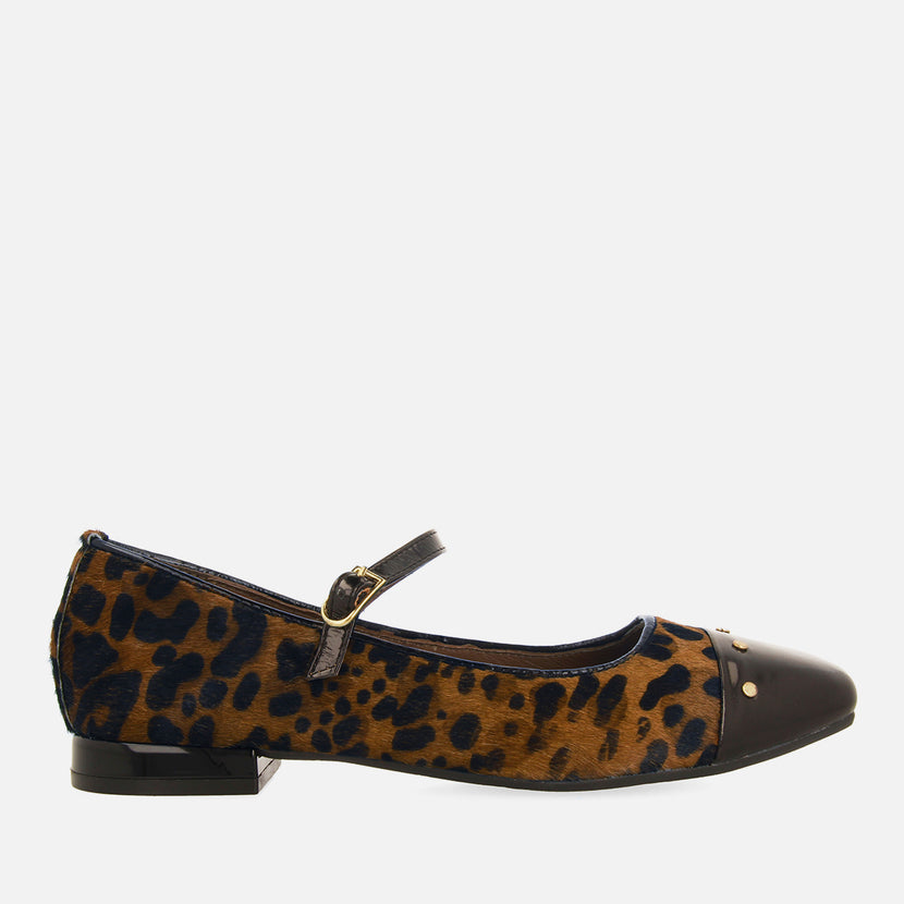 BAILARINAS MERCEDITAS PIEL ESTAMPADO LEOPARDO SERED