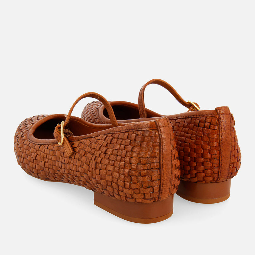 BALLET FLATS BRAIDED LEATHER BODAJK
