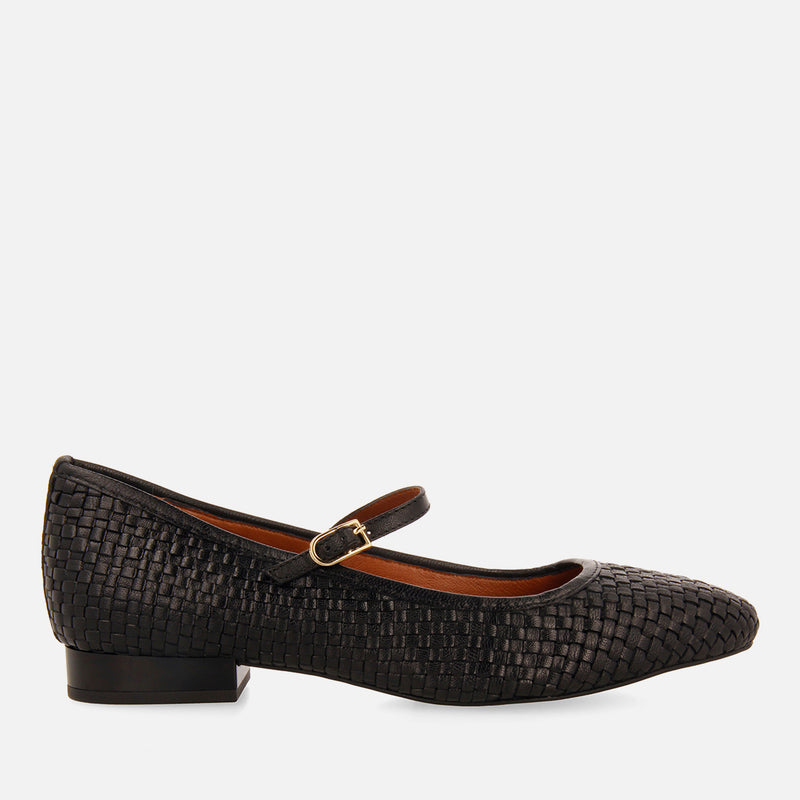 BALLERINE MERCEDITAS INTRECCIATE IN PELLE BODAJK