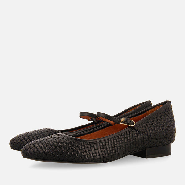 BALLERINE MERCEDITAS INTRECCIATE IN PELLE BODAJK