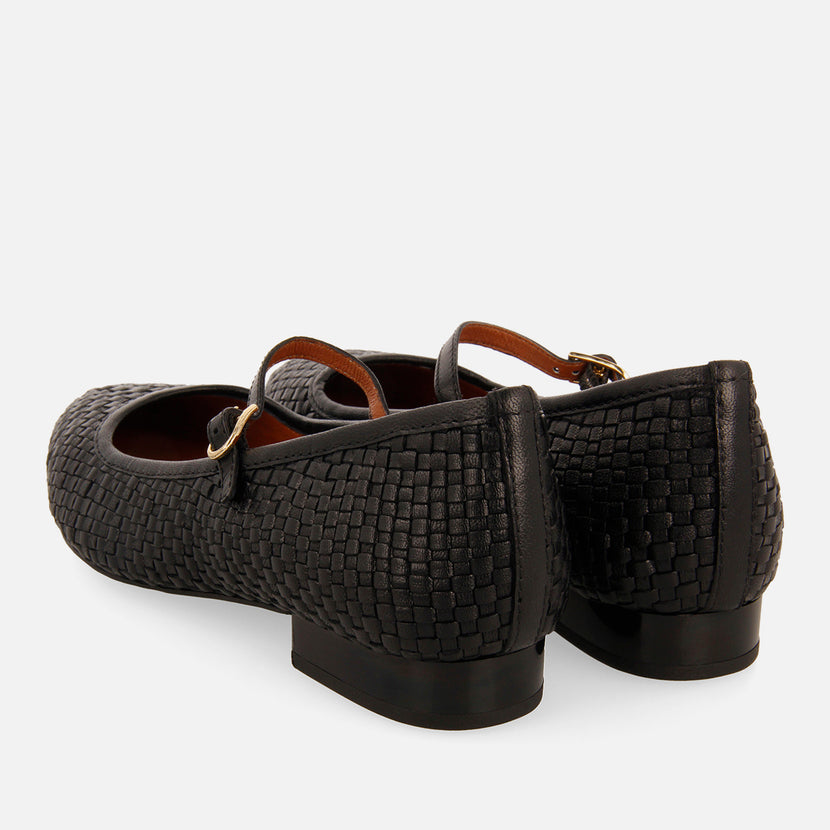BALLET FLATS BRAIDED LEATHER BODAJK JK