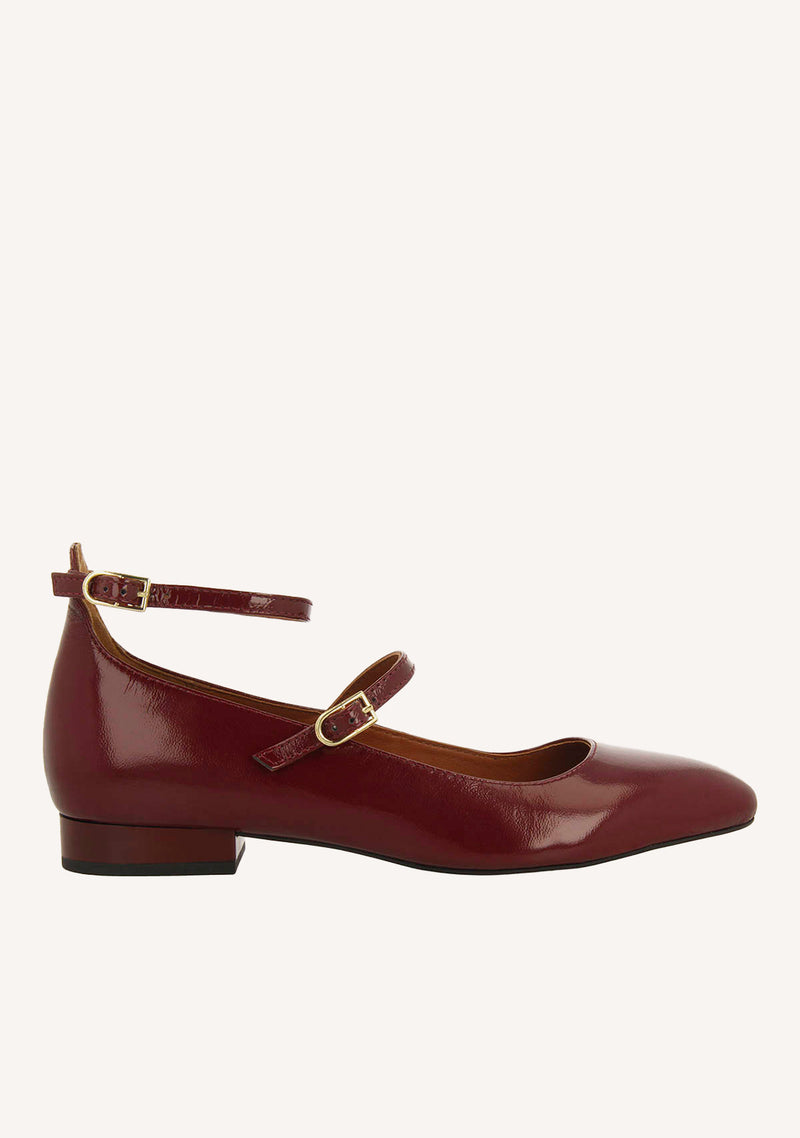BALLERINE MERCEDITAS IN PELLE EFFETTO VERNICE KALSEN