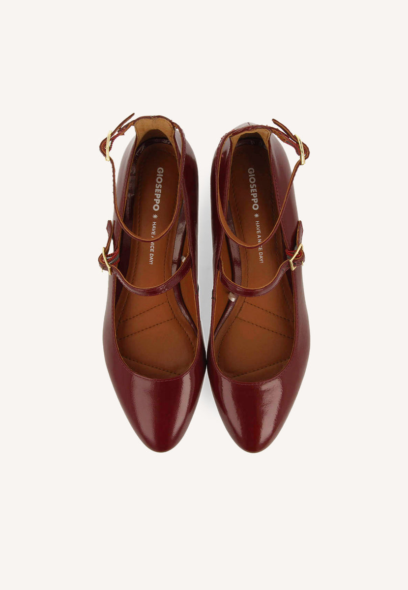 BAILARINAS MERCEDITAS PIEL EFECTO CHAROL KALSEN