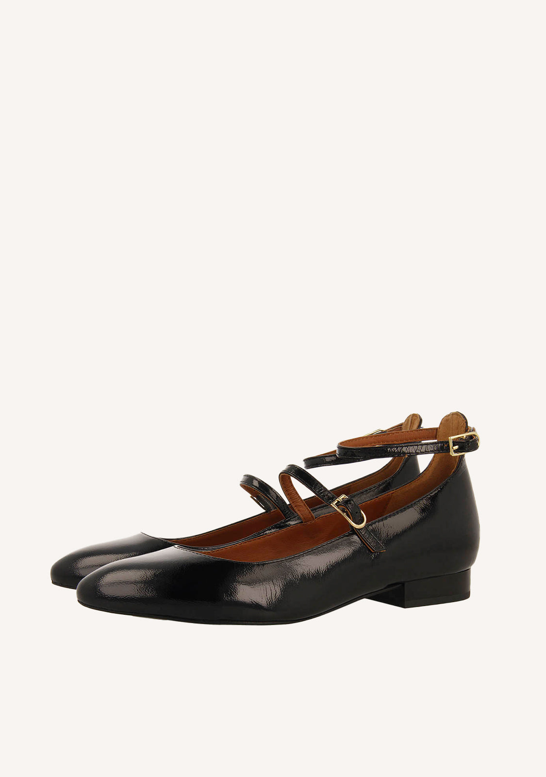 BALLERINE MERCEDITAS IN PELLE EFFETTO VERNICE KALSEN