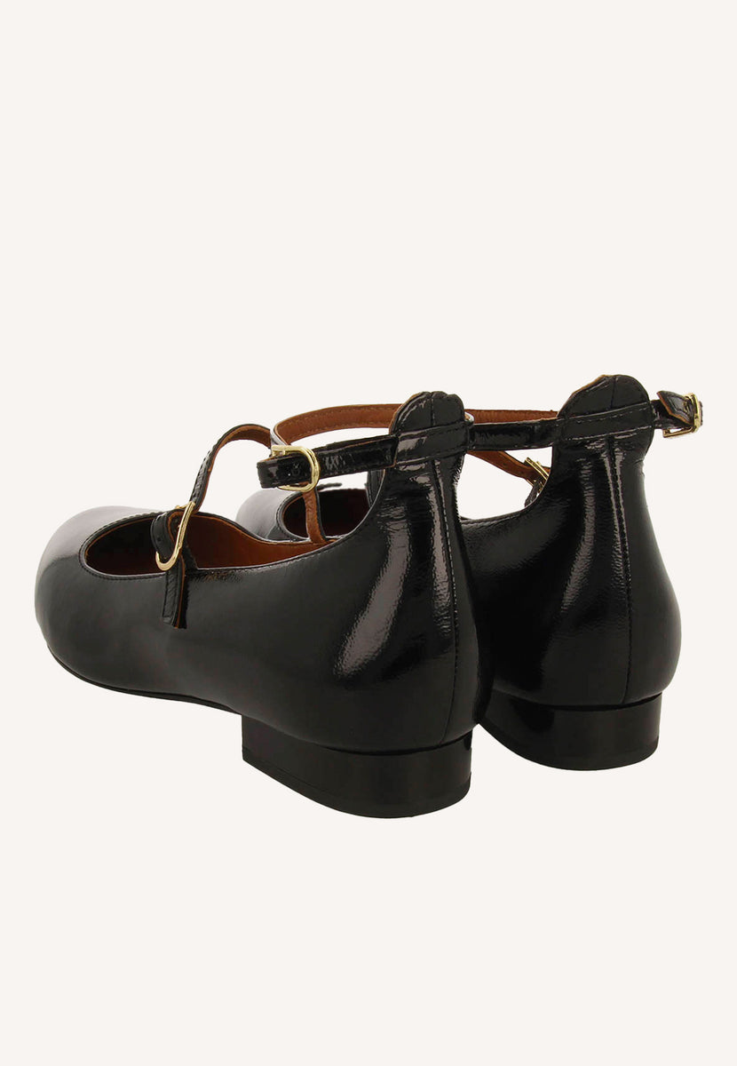 BAILARINAS MERCEDITAS PIEL EFECTO CHAROL KALSEN