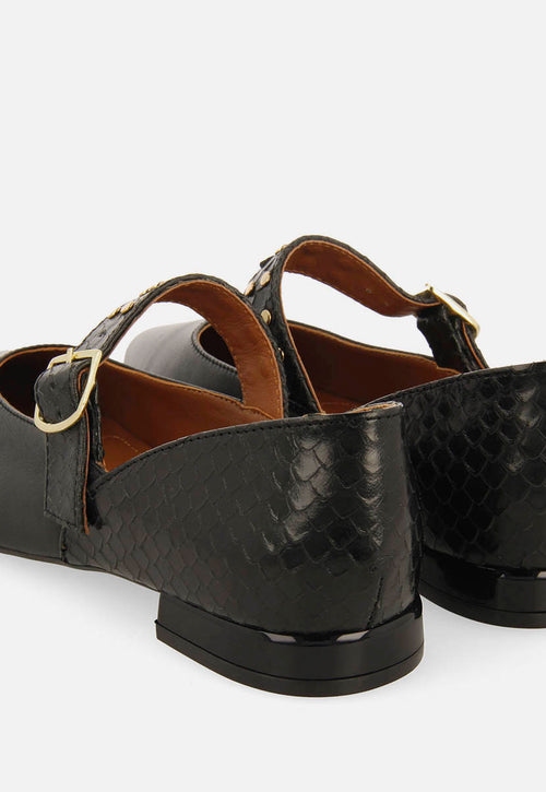 BAILARINAS MERCEDITAS PIEL CON TACHUELAS REERSO