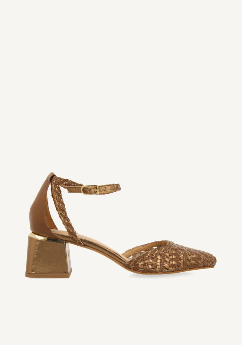 ZAPATOS DE SALÓN TRENZADO PIEL SARKAD