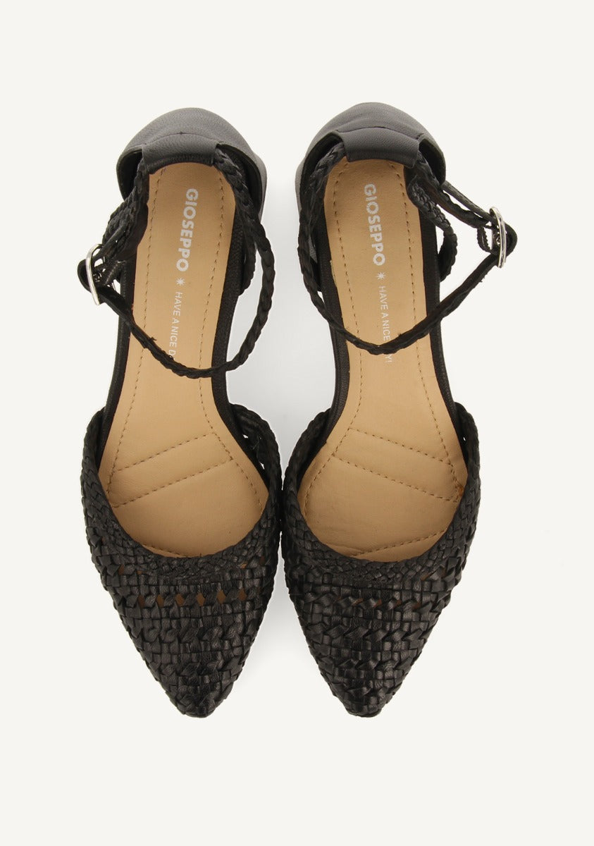 BRAIDED LEATHER PUMPS SARKAD