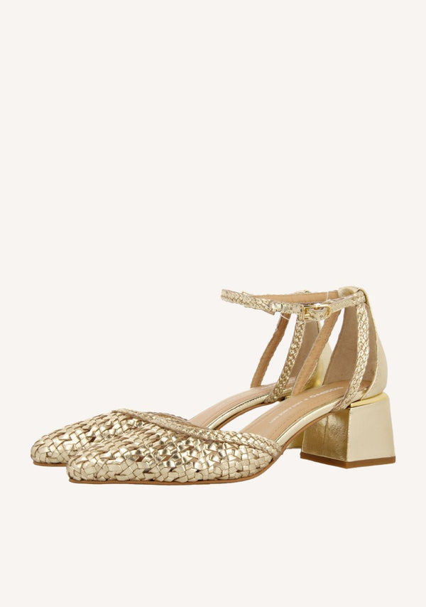 ZAPATOS DE SALÓN TRENZADO PIEL SARKAD