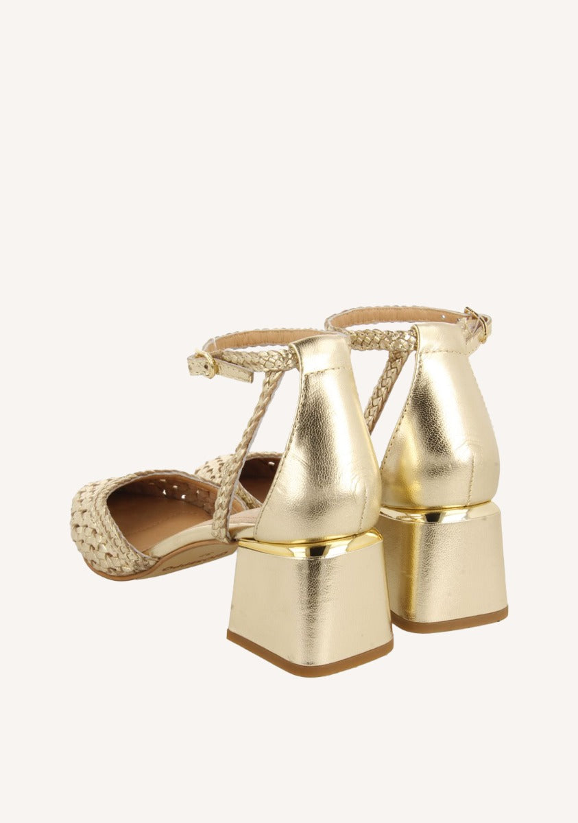 BRAIDED LEATHER PUMPS SARKAD