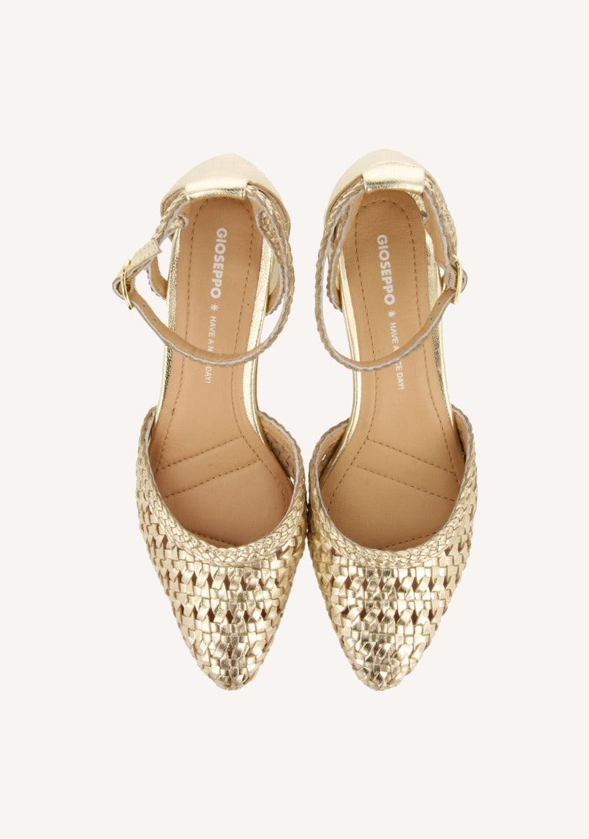BRAIDED LEATHER PUMPS SARKAD
