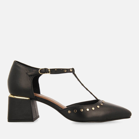 ZAPATOS DE SALÓN TACHUELAS PIEL SUMEG