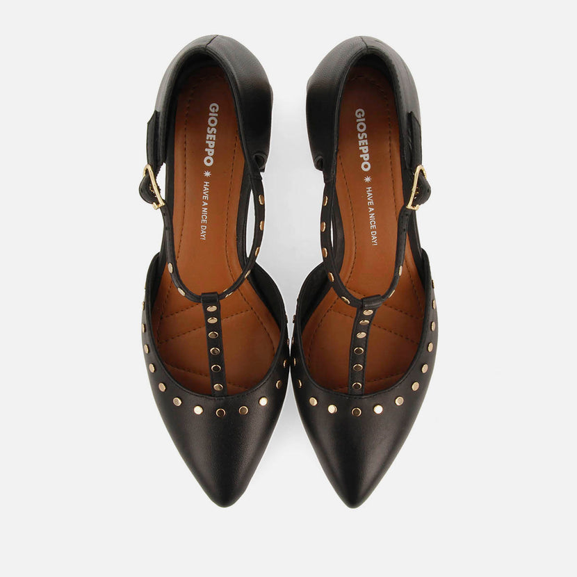 ZAPATOS DE SALÓN TACHUELAS PIEL SUMEG
