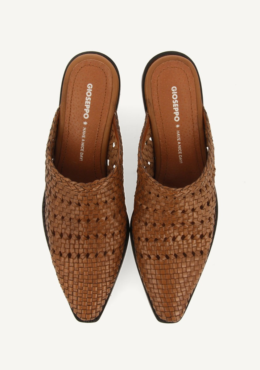 LEATHER HEEL MULES CLOGS BATTONYA