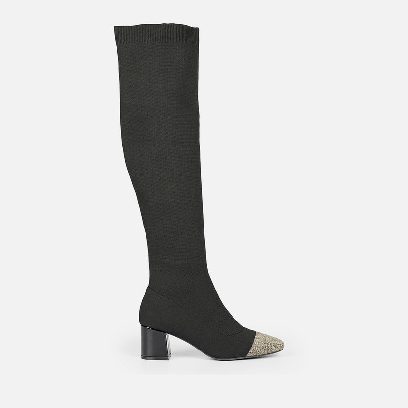 BOTAS ALTAS ELÁSTICAS TACÓN POPRAD