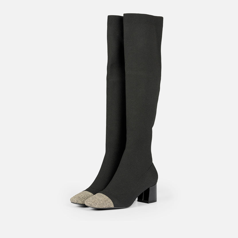 BOTAS ALTAS ELÁSTICAS TACÓN POPRAD
