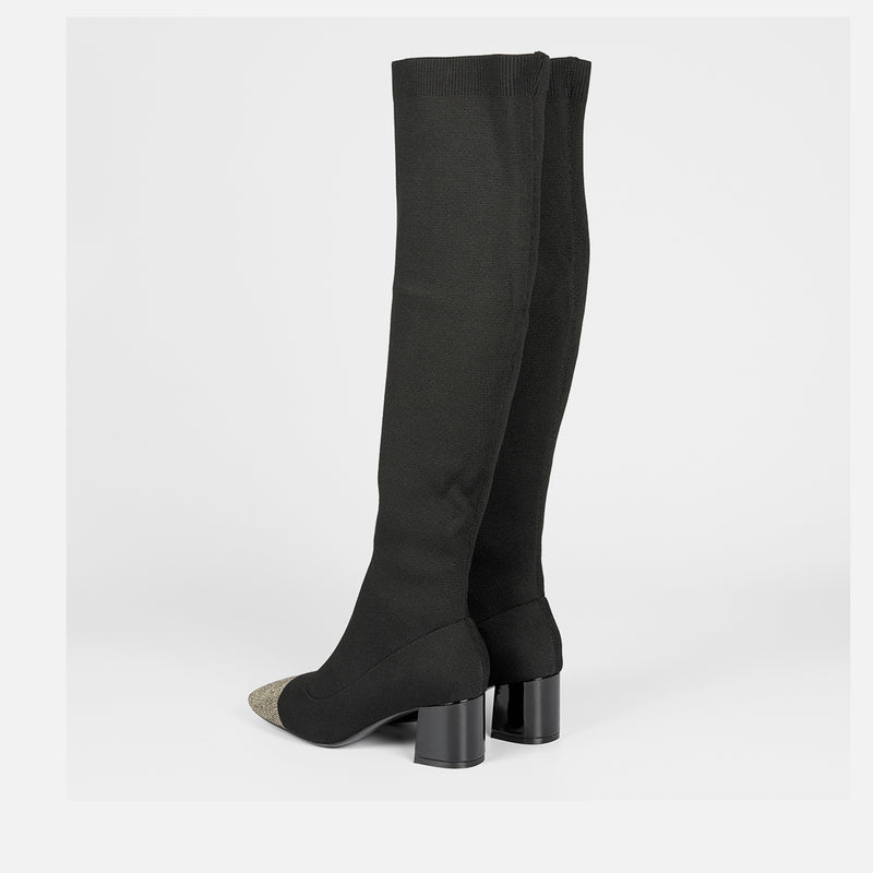 BOTAS ALTAS ELÁSTICAS TACÓN POPRAD