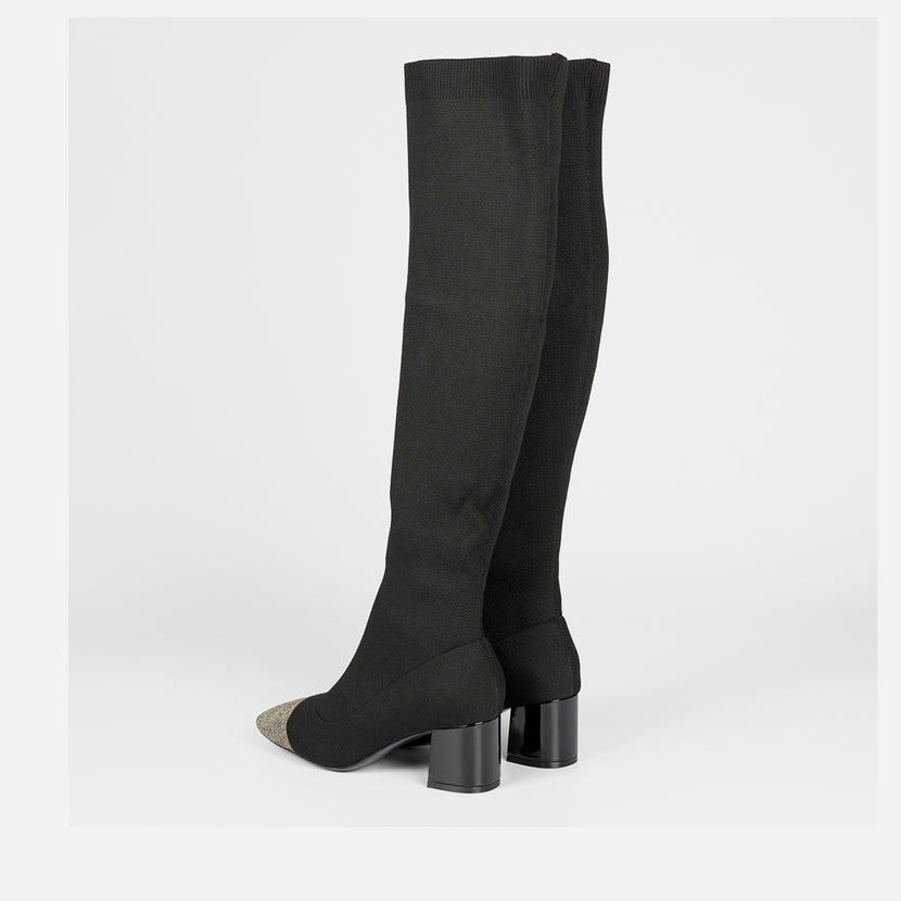 BOTAS ALTAS ELÁSTICAS TACÓN POPRAD