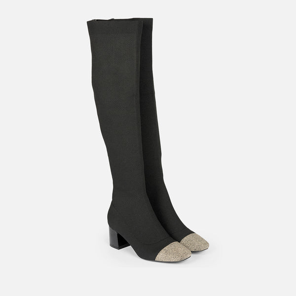 BOTAS ALTAS ELÁSTICAS TACÓN POPRAD