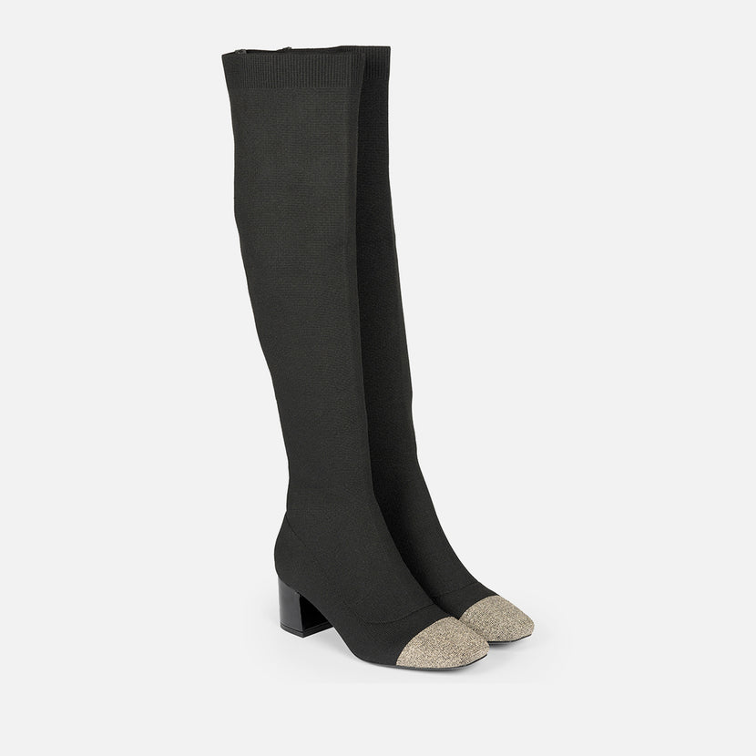 BOTAS ALTAS ELÁSTICAS TACÓN POPRAD