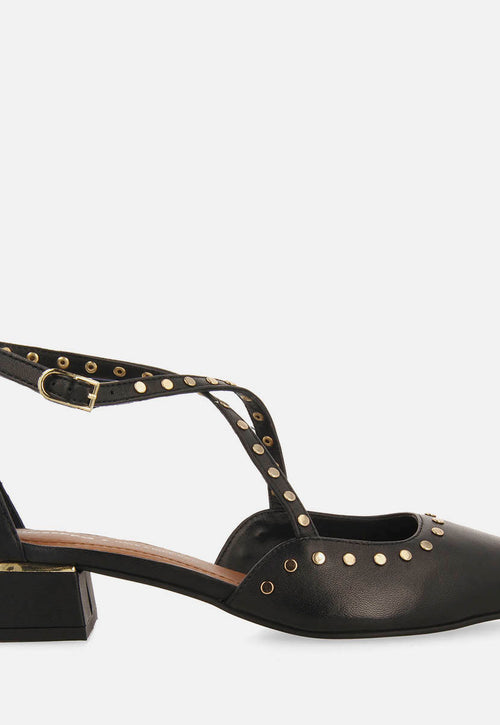 BAILARINAS TACHUELAS TACÓN BAJO PIEL HOLBAEK