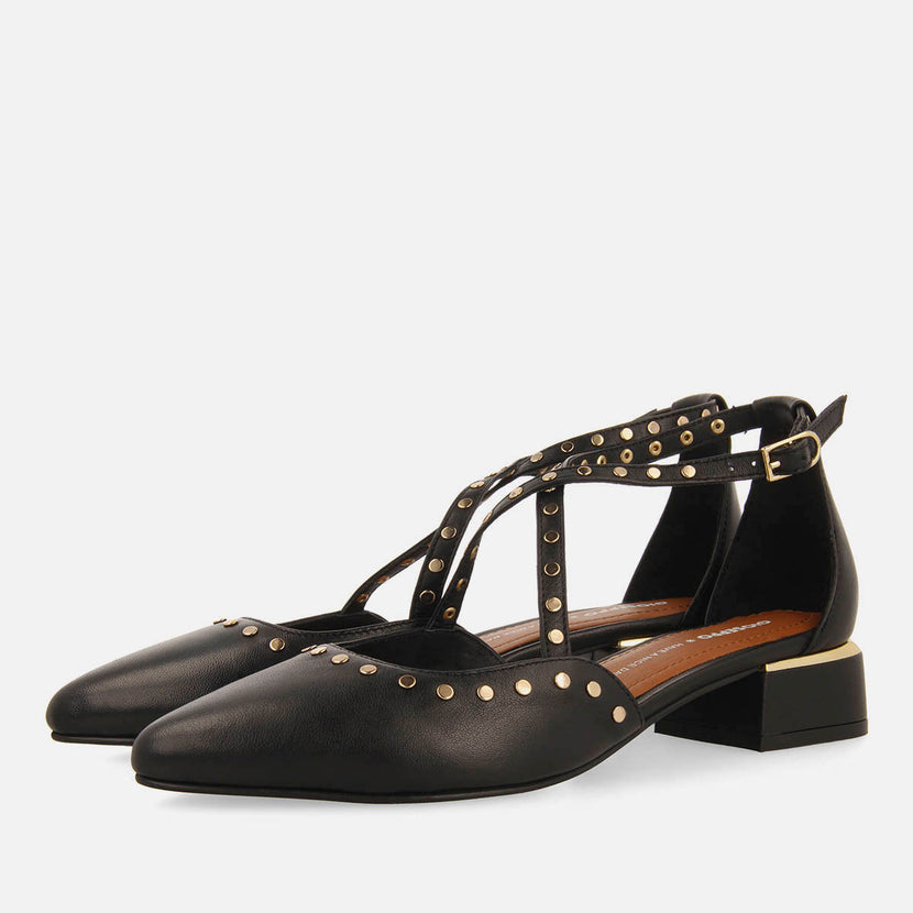 BAILARINAS TACHUELAS TACÓN BAJO PIEL HOLBAEK