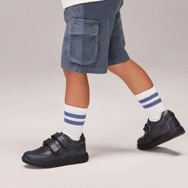 SNEAKERS COLEGIALES TIPO BAMBAS PIEL MARVEDE