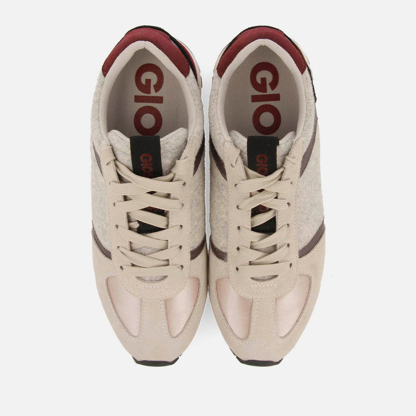 RETRO STYLE FELT SNEAKERS RYE