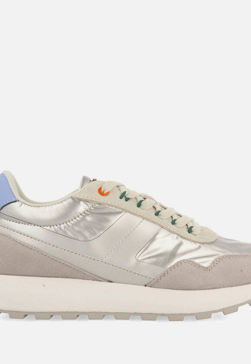 METALLIC LEATHER SNEAKERS PRAESTO