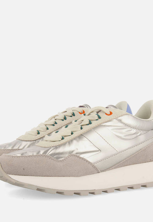 METALLIC LEATHER SNEAKERS PRAESTO