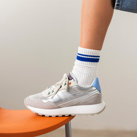 SNEAKERS METALIZADAS PIEL PRAESTO
