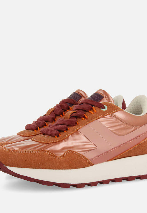 METALLIC LEATHER SNEAKERS PRAESTO