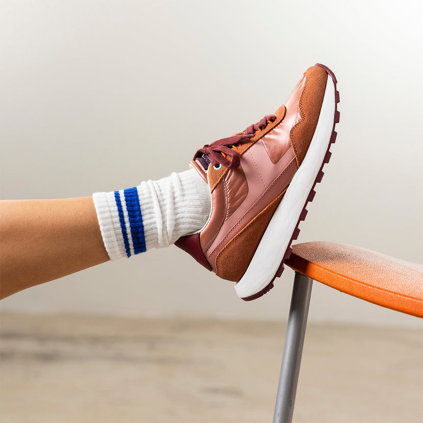 SNEAKERS METALIZADAS PIEL PRAESTO