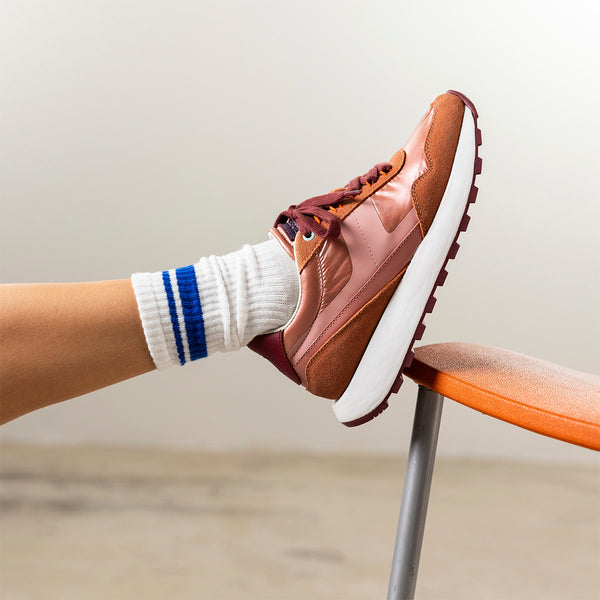 SNEAKERS CUIR MÉTALLISÉ PRAESTO