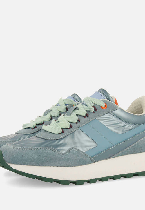 METALLIC LEATHER SNEAKERS PRAESTO