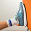 SNEAKERS CUIR MÉTALLISÉ PRAESTO