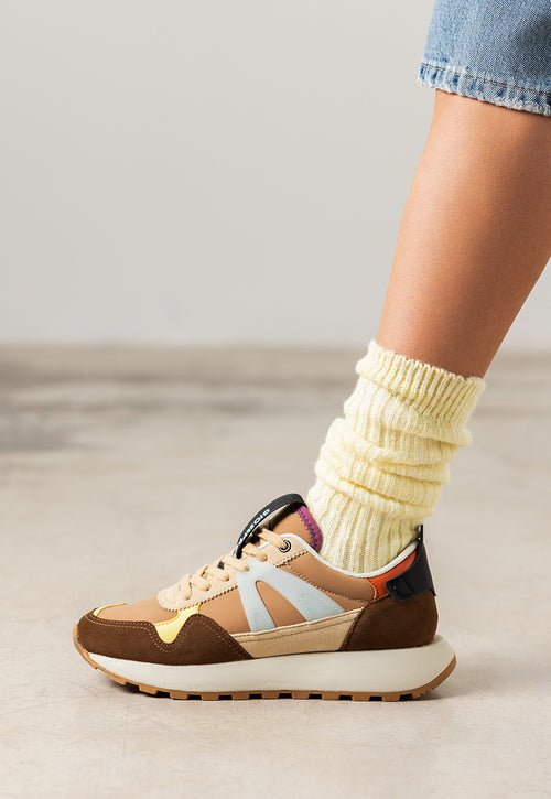 MULTICOLOUR LEATHER SNEAKERS VESTAL