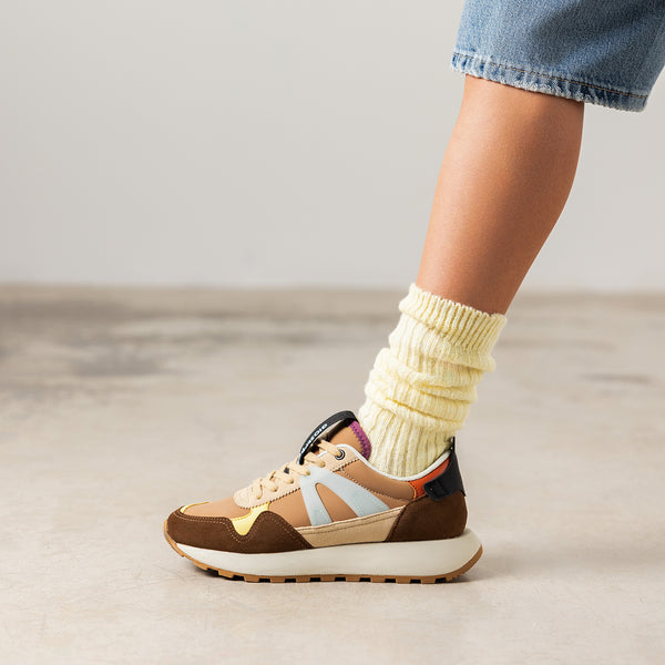 MULTICOLOUR LEATHER SNEAKERS VESTAL