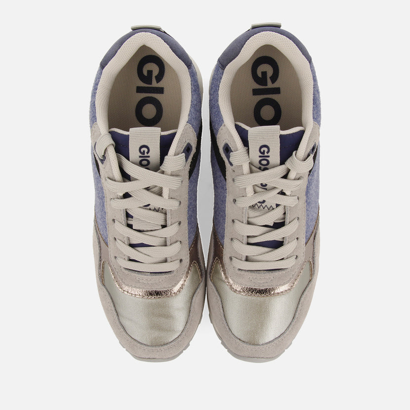 SNEAKERS IN FELTRO CON ZEPPA INTERNA HORICON