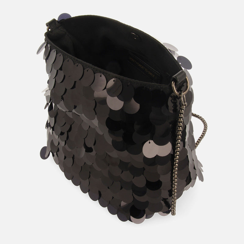 SEQUIN BUCKET BAG BEERZEL