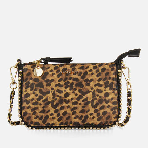 BOLSO BANDOLERA TACHAS ESTAMPADO LEOPARDOSNAVE