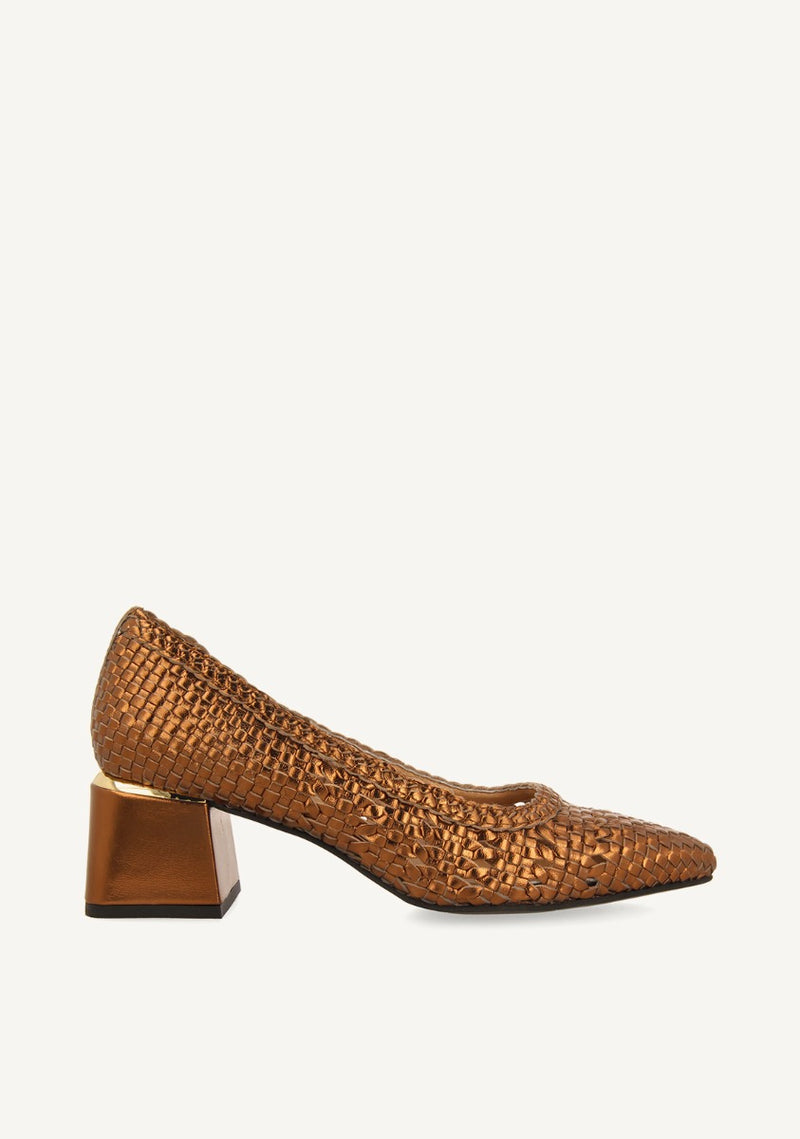 ZAPATOS DE SALÓN TRENZADO PIEL NITRA