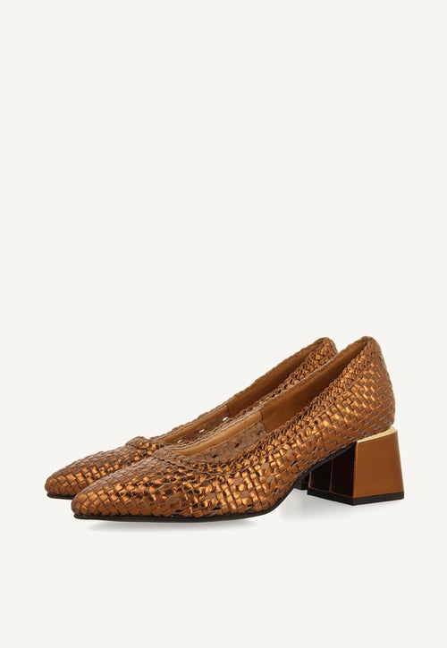 ZAPATOS DE SALÓN TRENZADO PIEL NITRA