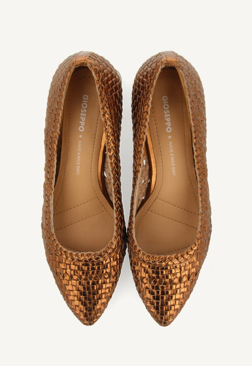 ZAPATOS DE SALÓN TRENZADO PIEL NITRA