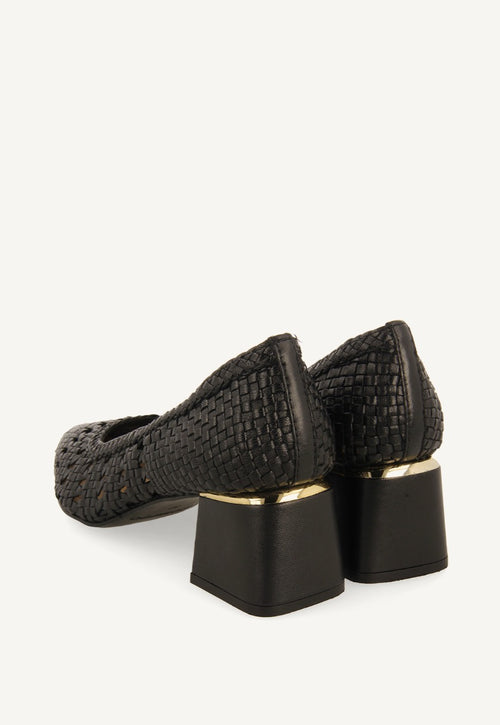 ZAPATOS DE SALÓN TRENZADO PIEL NITRA